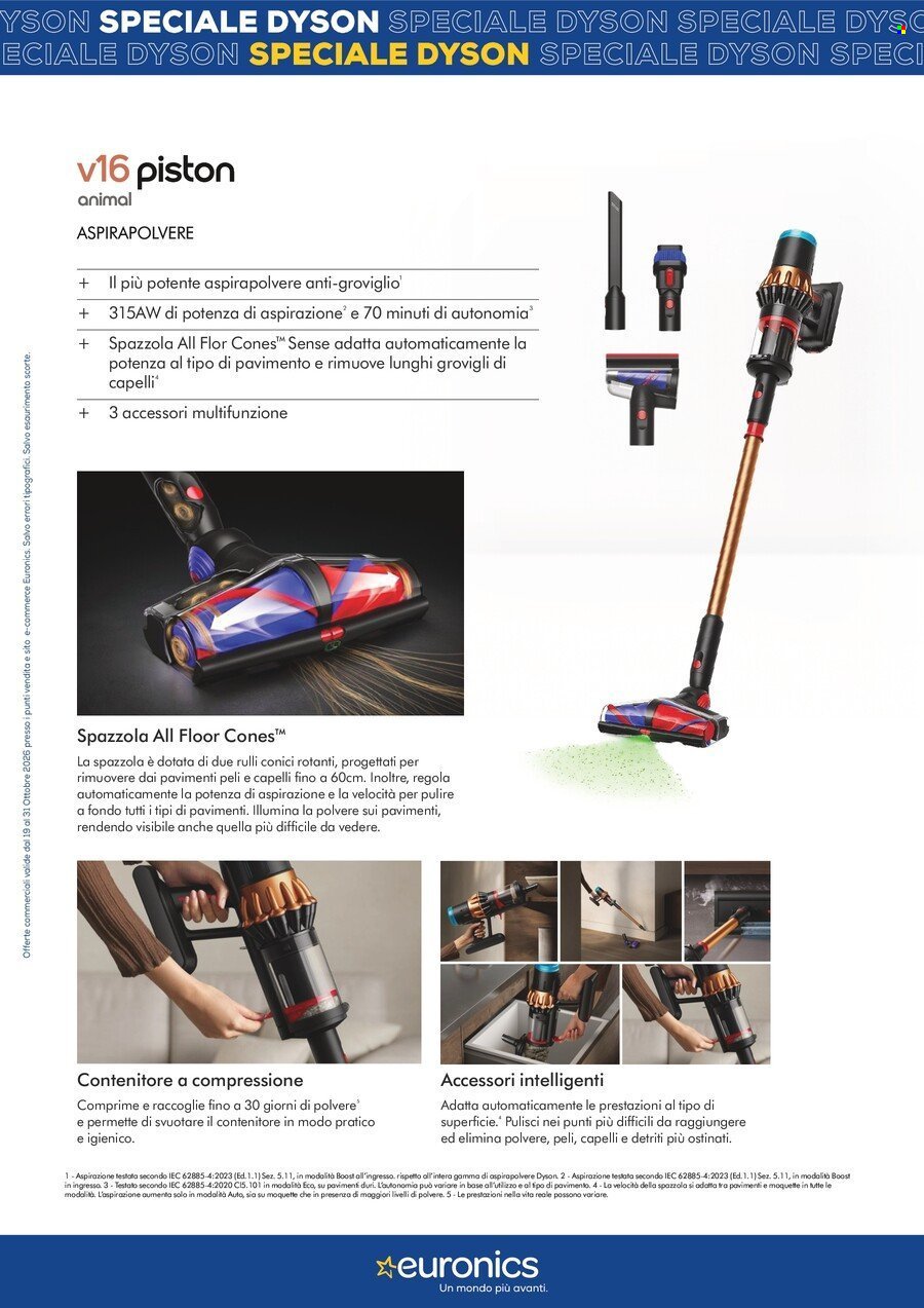 Volantino EURONICS - Speciale Dyson