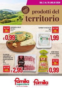 Volantino FAMILA - PRODOTTI DEL TERRITORIO