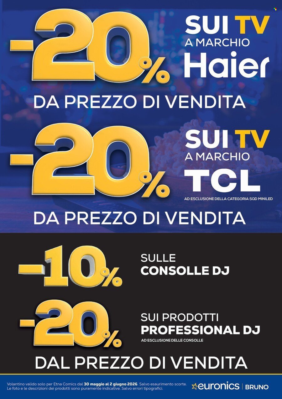 Volantino EURONICS - ETNACOMICS 2026