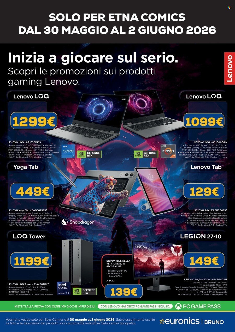 Volantino EURONICS - ETNACOMICS 2026