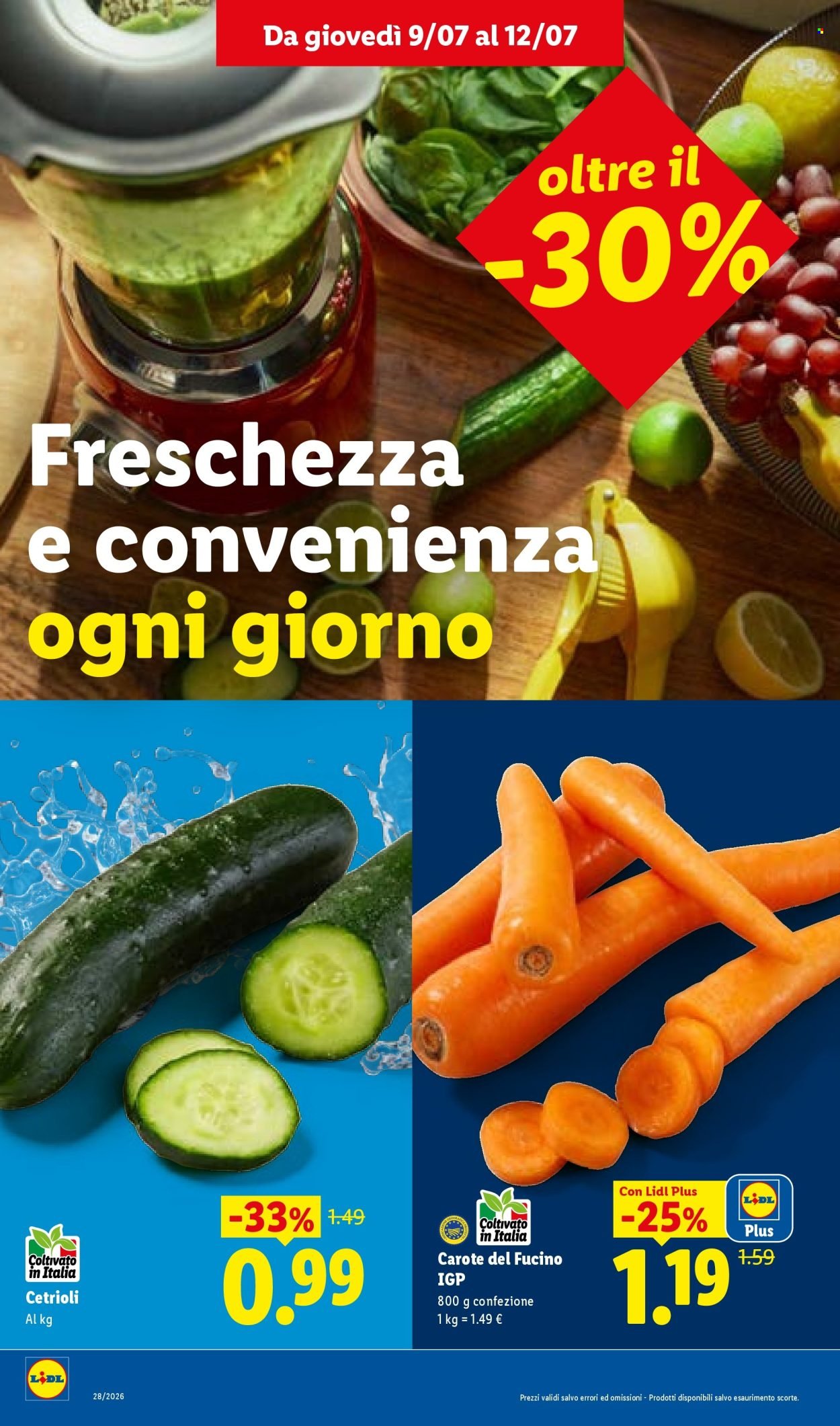Volantino LIDL - L'estate del risparmio
