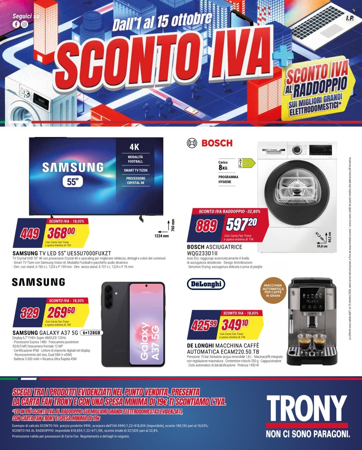 Volantino TRONY - Da giovedì 1 2026