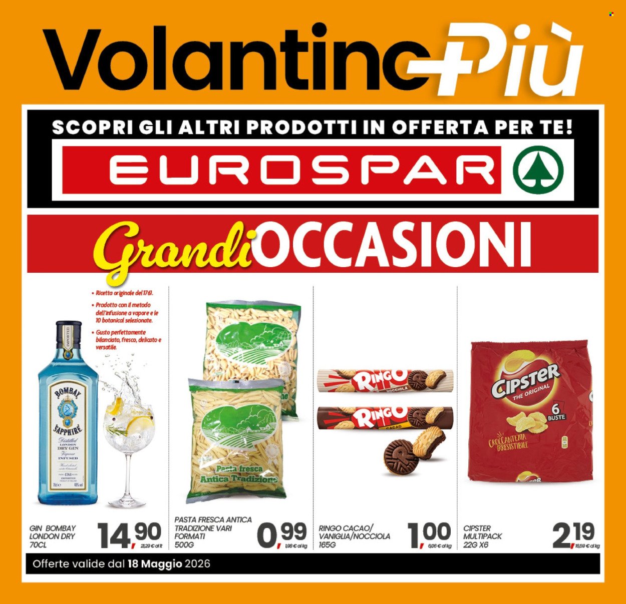 Volantino EUROSPAR - Da lunedì 18 2026 (2026-05-18 - 2026-05-27)