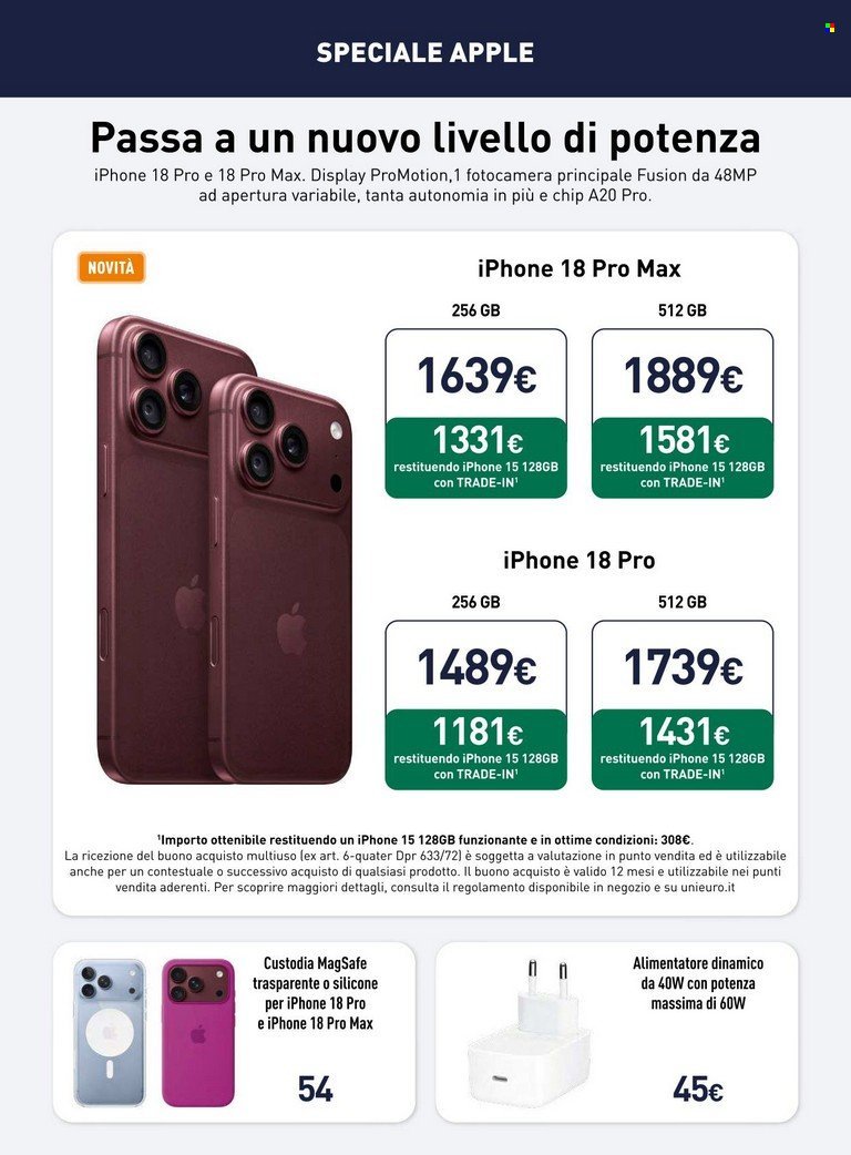 Volantino UNIEURO - Speciale Apple