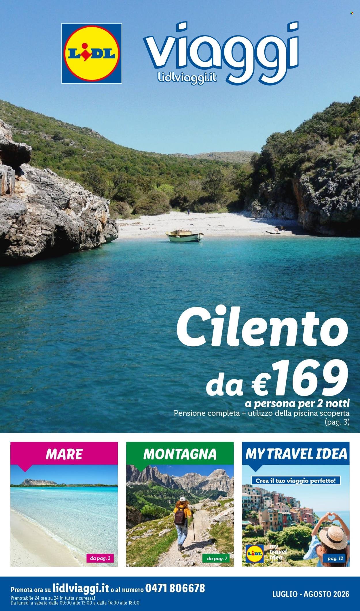 Volantino LIDL - I viaggi del mese