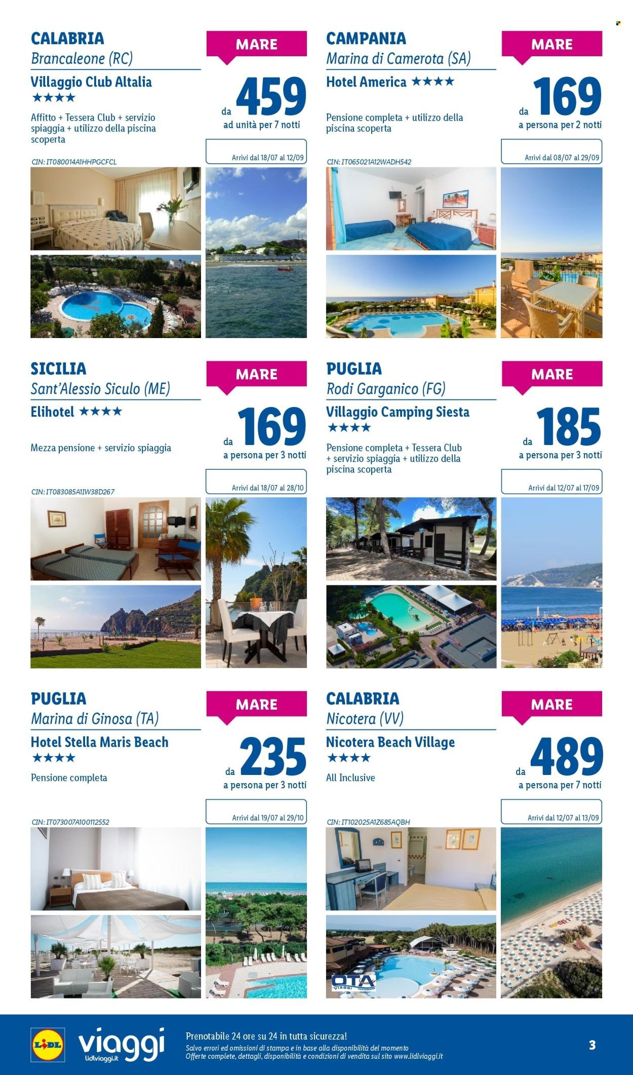 Volantino LIDL - I viaggi del mese