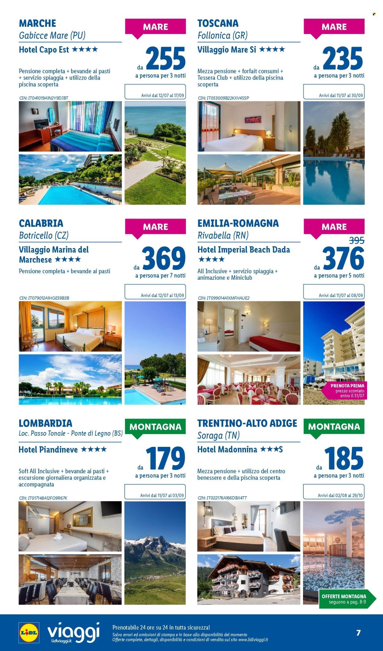 Volantino LIDL - I viaggi del mese