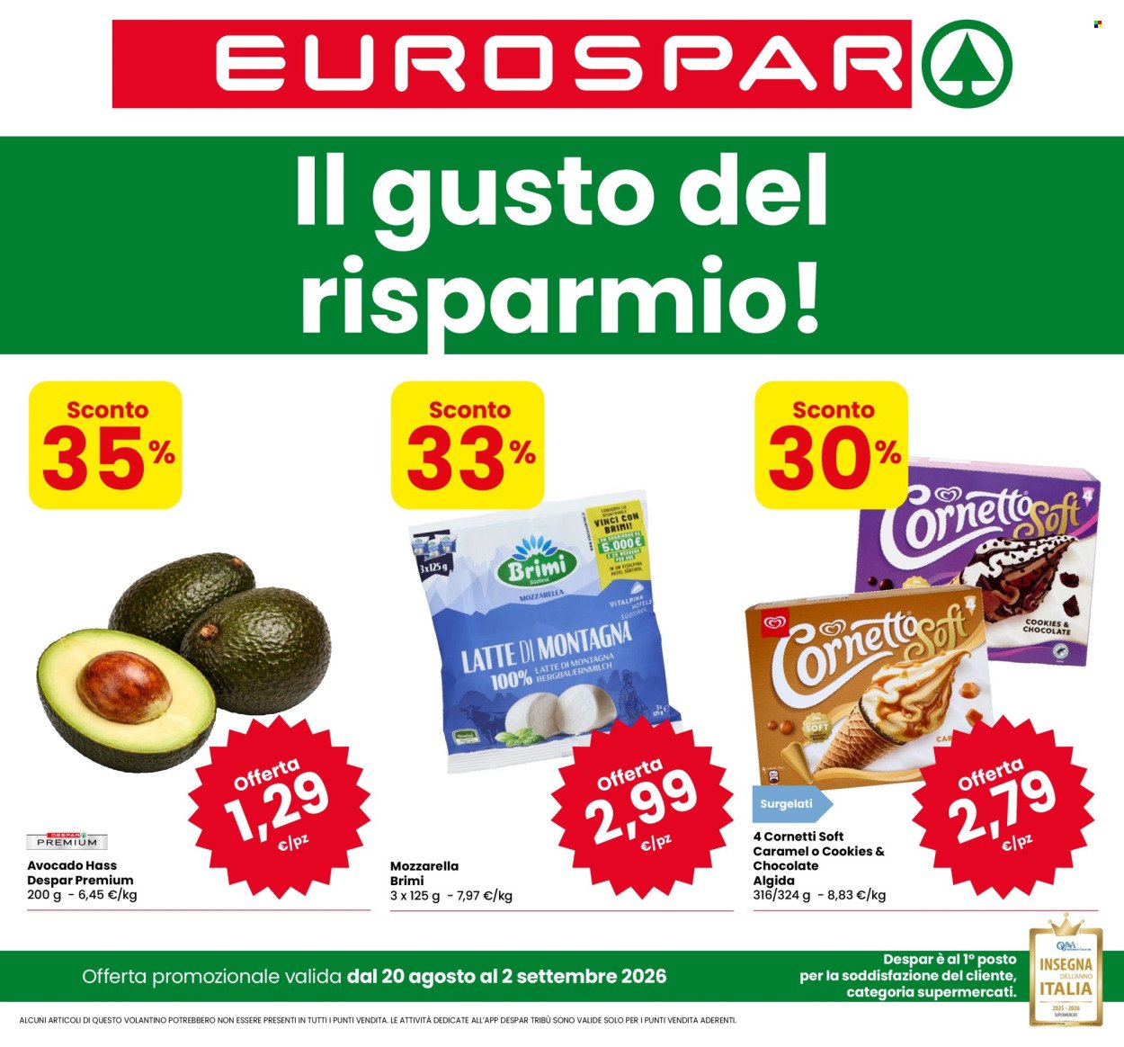Volantino EUROSPAR - Il gusto del risparmio