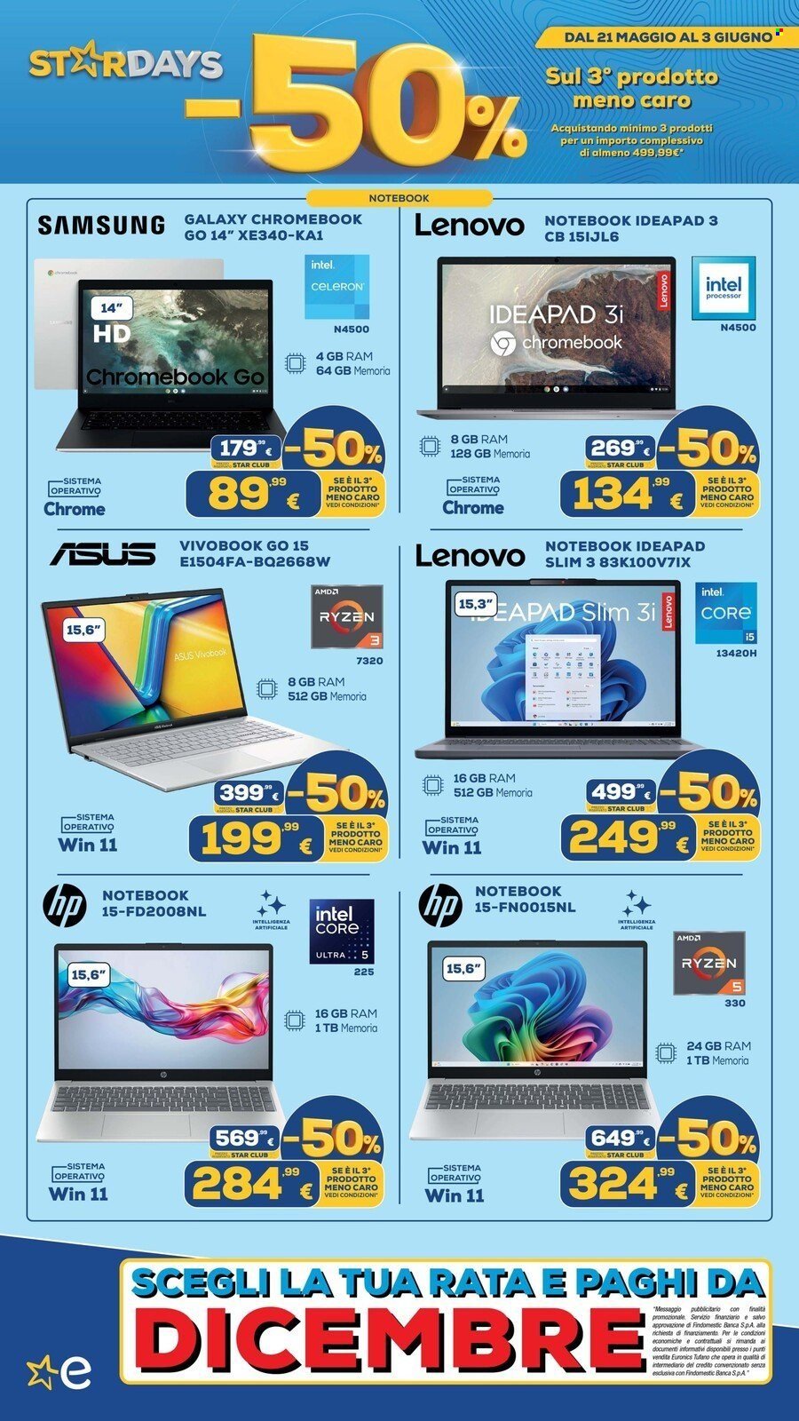 Volantino EURONICS - MENO 50 SUL TERZO PRODOTTO (2026-05-21 - 2026-06-03)