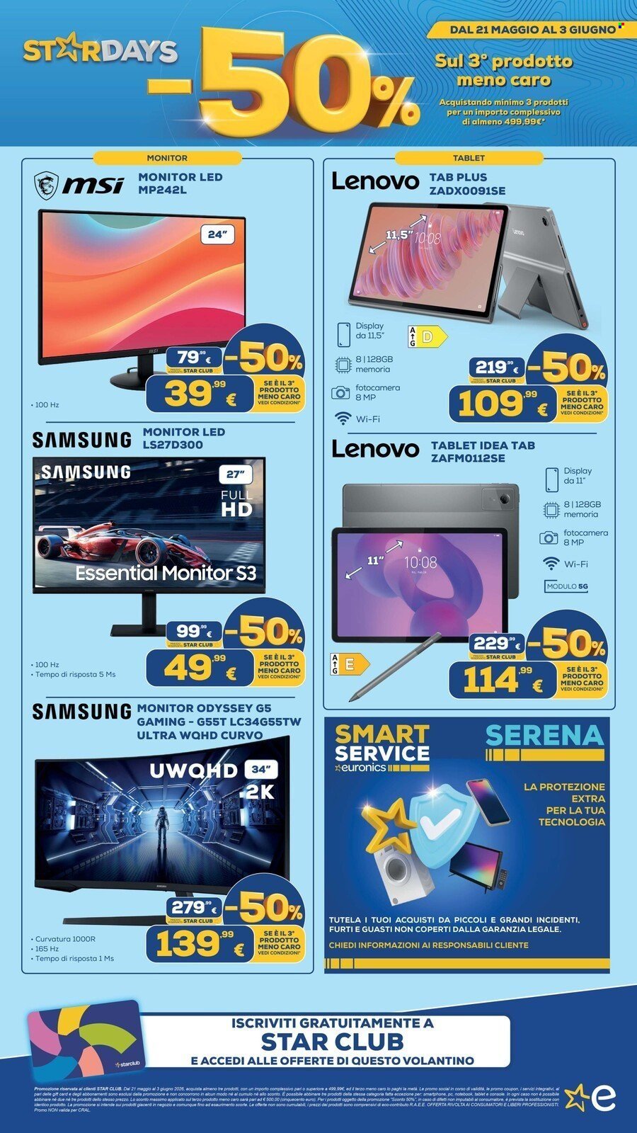 Volantino EURONICS - MENO 50 SUL TERZO PRODOTTO (2026-05-21 - 2026-06-03)