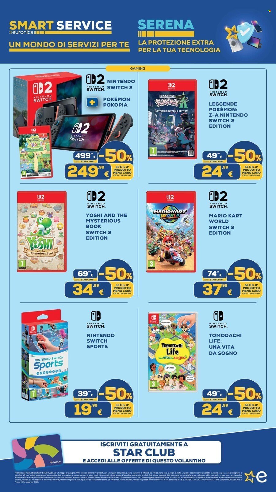 Volantino EURONICS - MENO 50 SUL TERZO PRODOTTO (2026-05-21 - 2026-06-03)