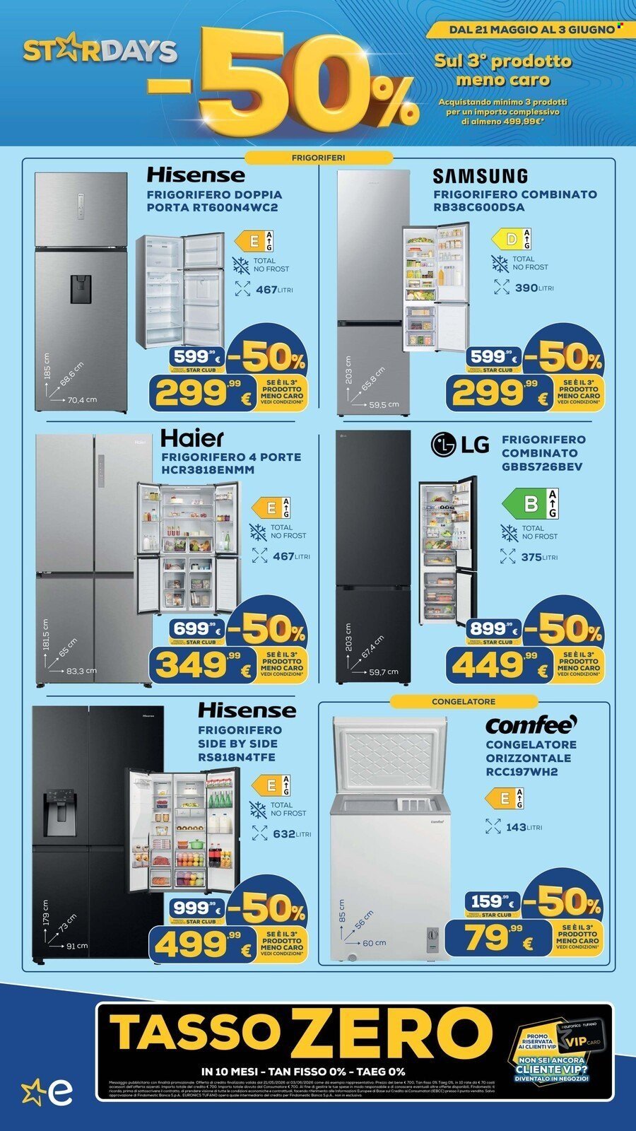 Volantino EURONICS - MENO 50 SUL TERZO PRODOTTO (2026-05-21 - 2026-06-03)