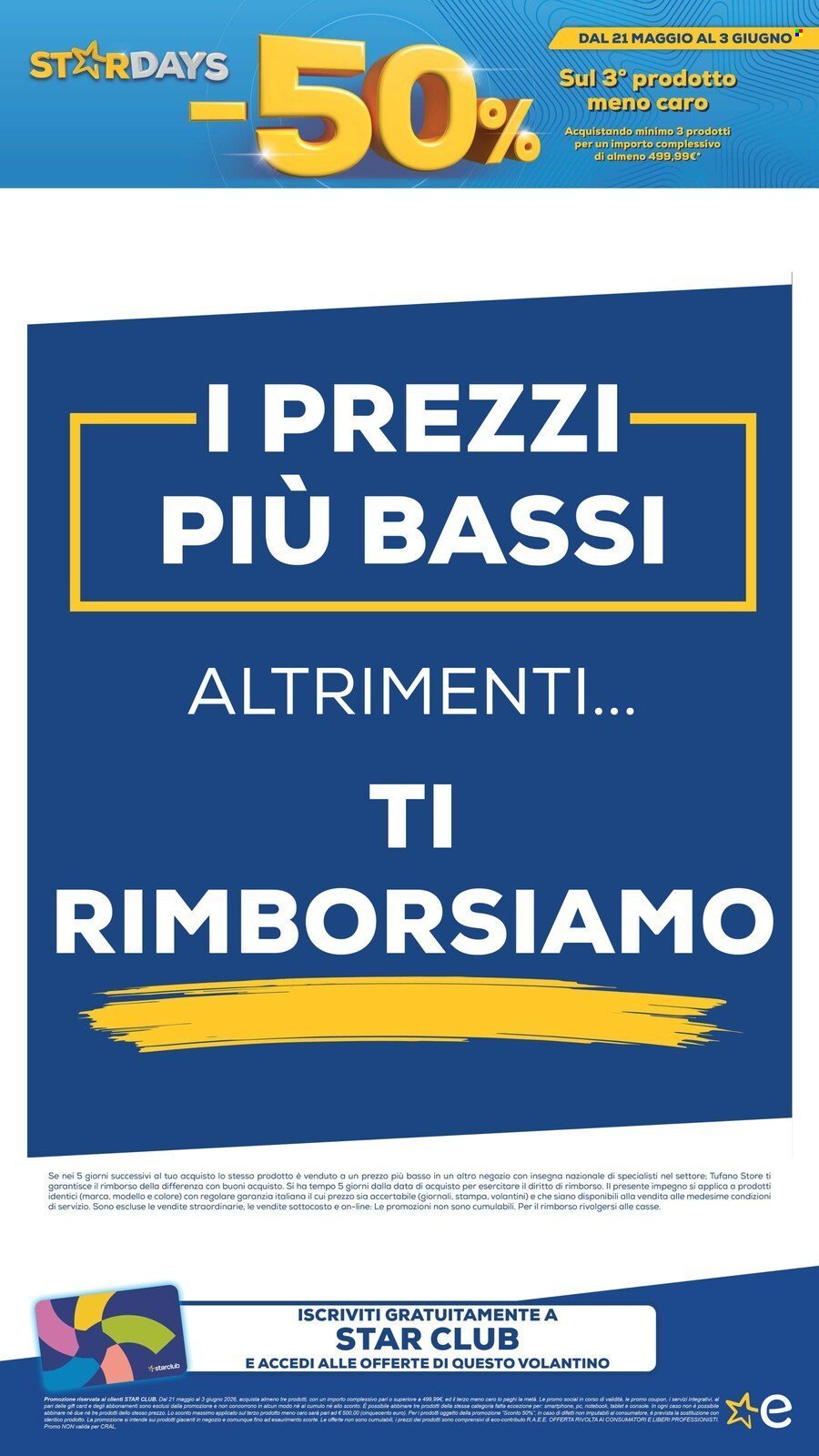 Volantino EURONICS - MENO 50 SUL TERZO PRODOTTO (2026-05-21 - 2026-06-03)