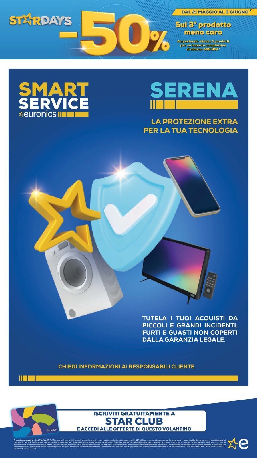Volantino EURONICS - MENO 50 SUL TERZO PRODOTTO (2026-05-21 - 2026-06-03)