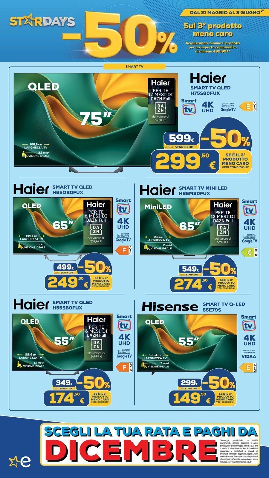 Volantino EURONICS - MENO 50 SUL TERZO PRODOTTO (2026-05-21 - 2026-06-03)
