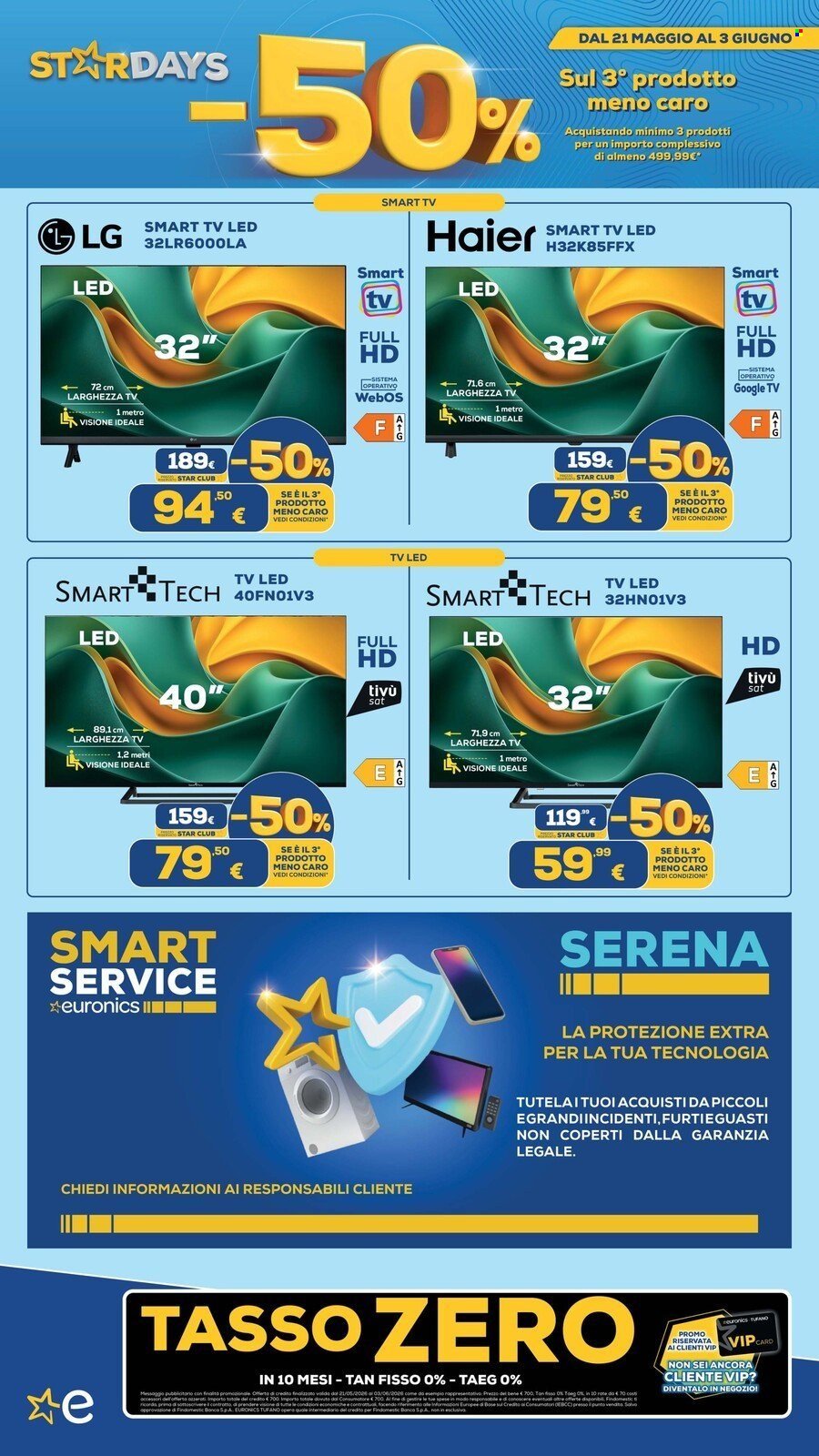 Volantino EURONICS - MENO 50 SUL TERZO PRODOTTO (2026-05-21 - 2026-06-03)