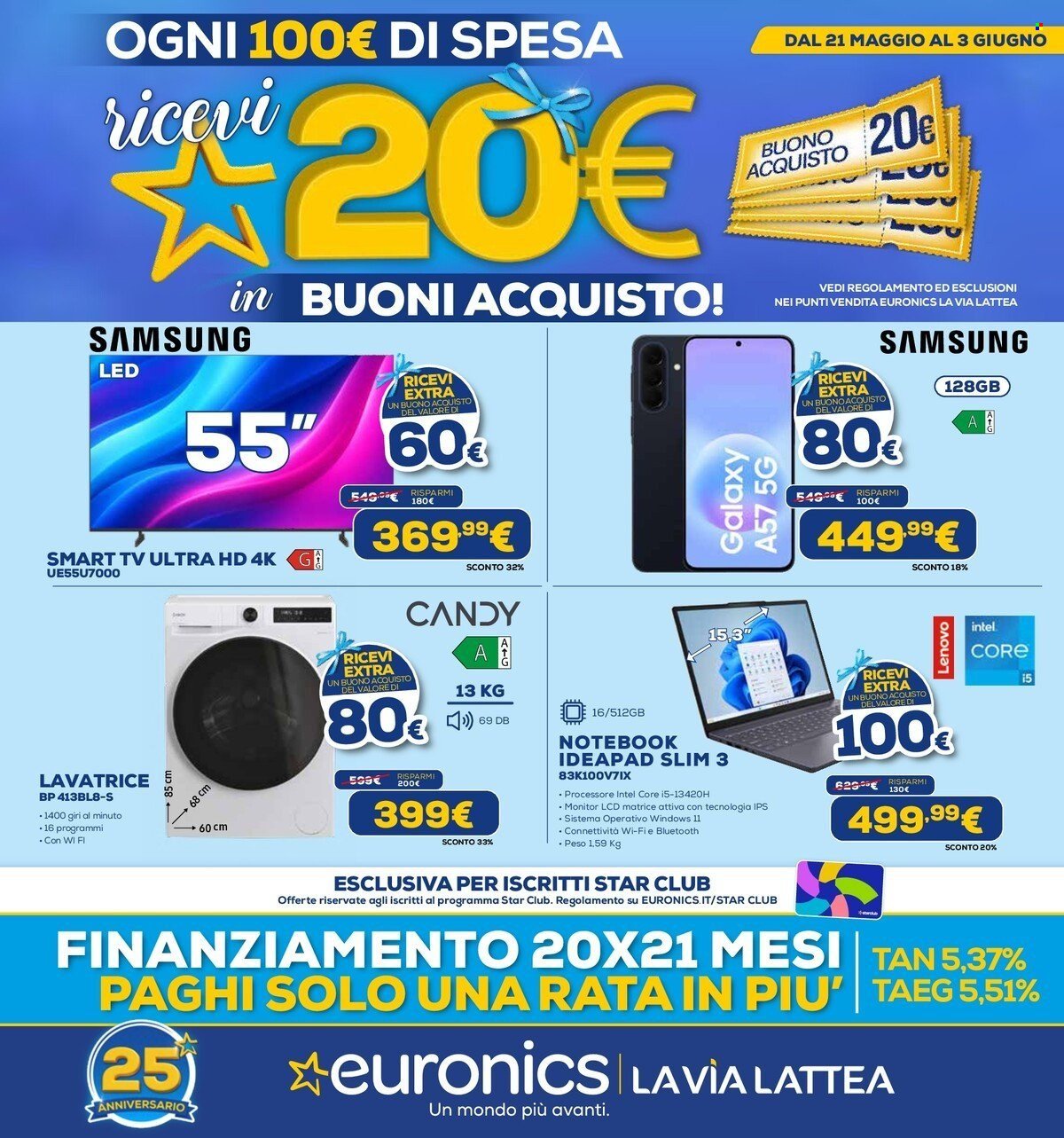 Volantino EURONICS - BUONI ACQUISTO (2026-05-21 - 2026-06-03)