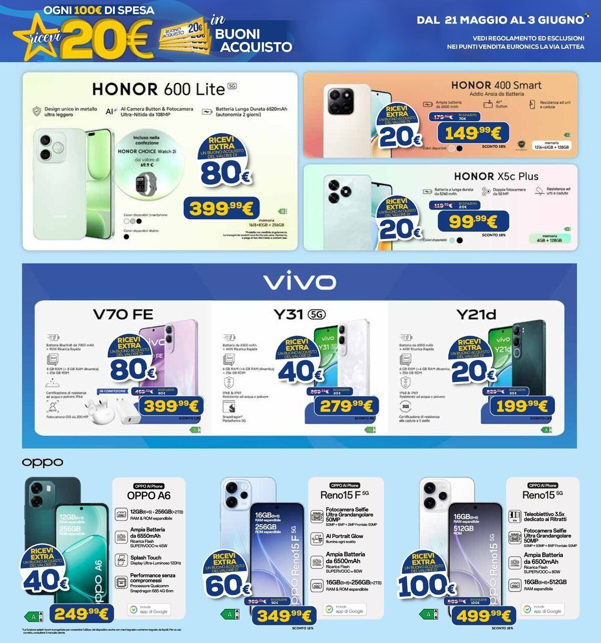 Volantino EURONICS - BUONI ACQUISTO (2026-05-21 - 2026-06-03)