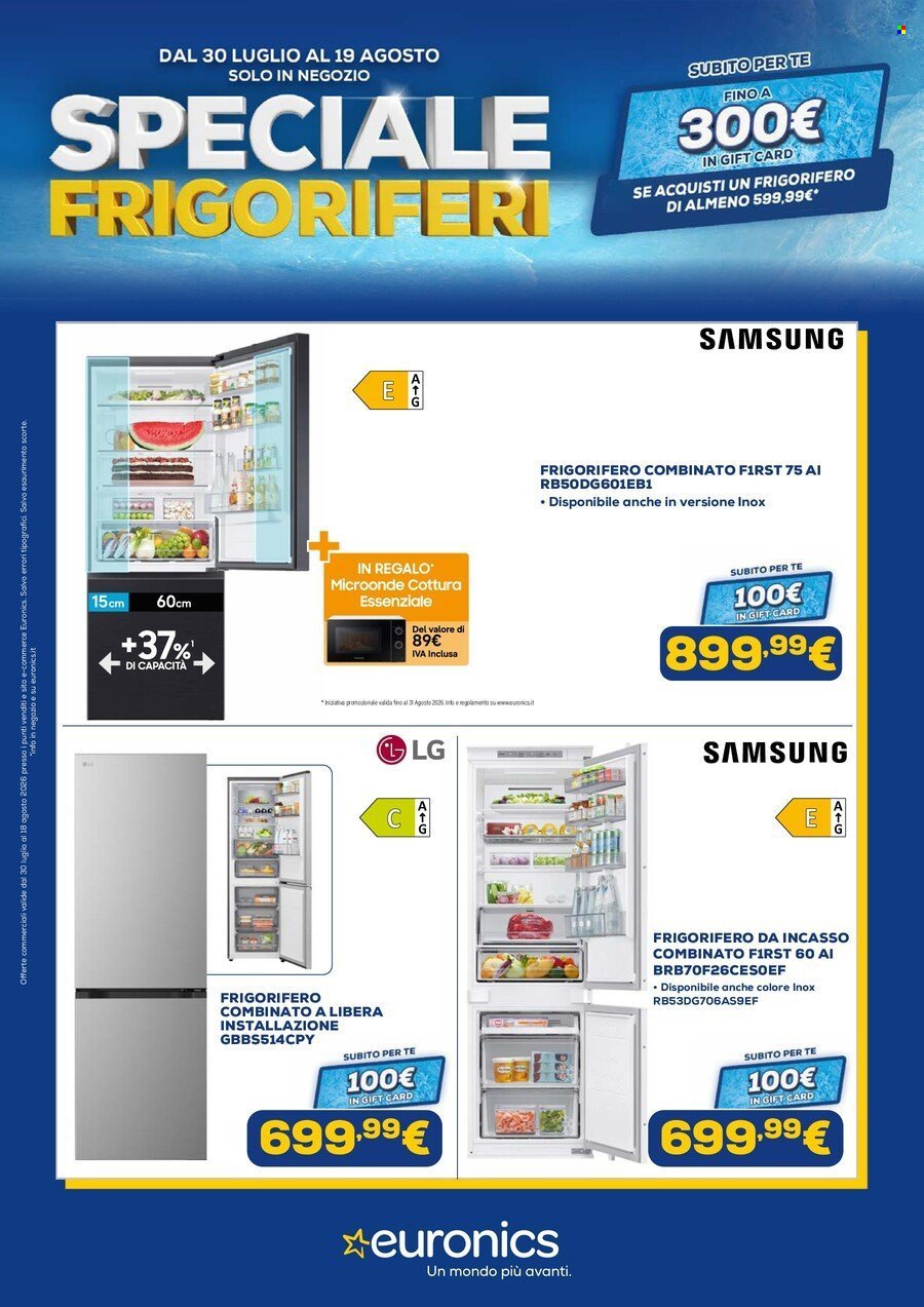 Volantino EURONICS - Speciale Frigoriferi