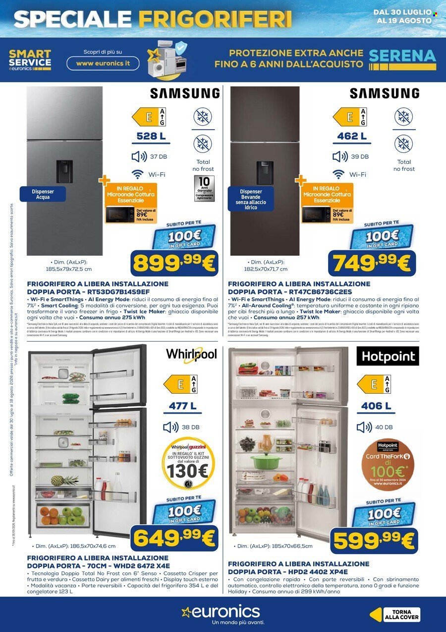 Volantino EURONICS - Speciale Frigoriferi