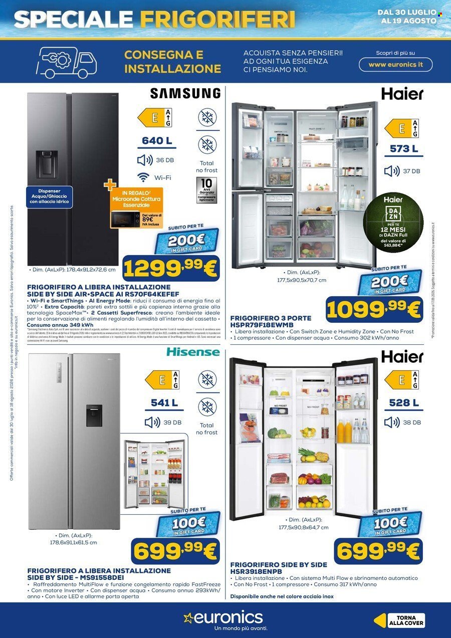 Volantino EURONICS - Speciale Frigoriferi