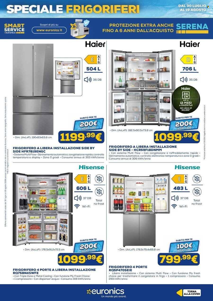 Volantino EURONICS - Speciale Frigoriferi