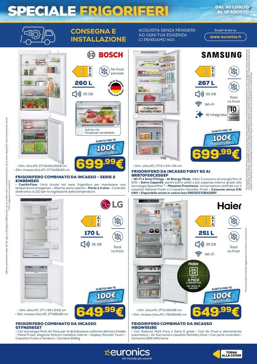 Volantino EURONICS - Speciale Frigoriferi