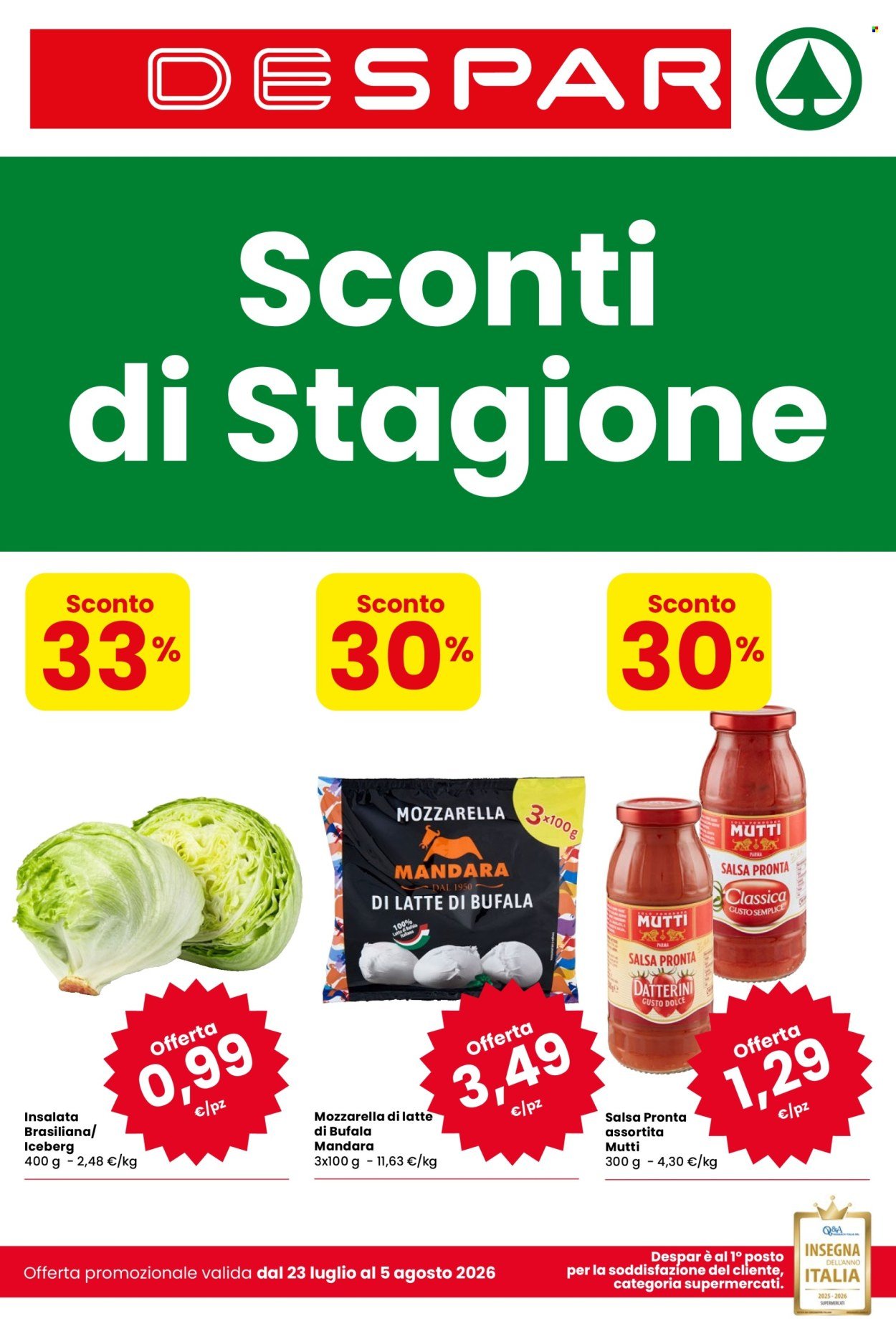 Volantino DESPAR - Sconti di Stagione