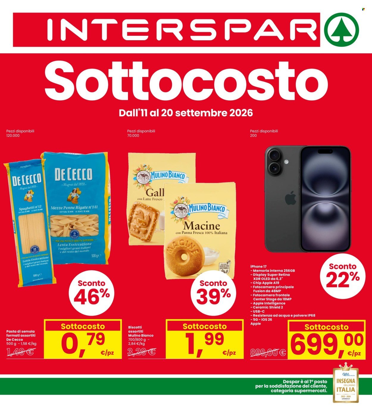 Volantino INTERSPAR - Sottocosto