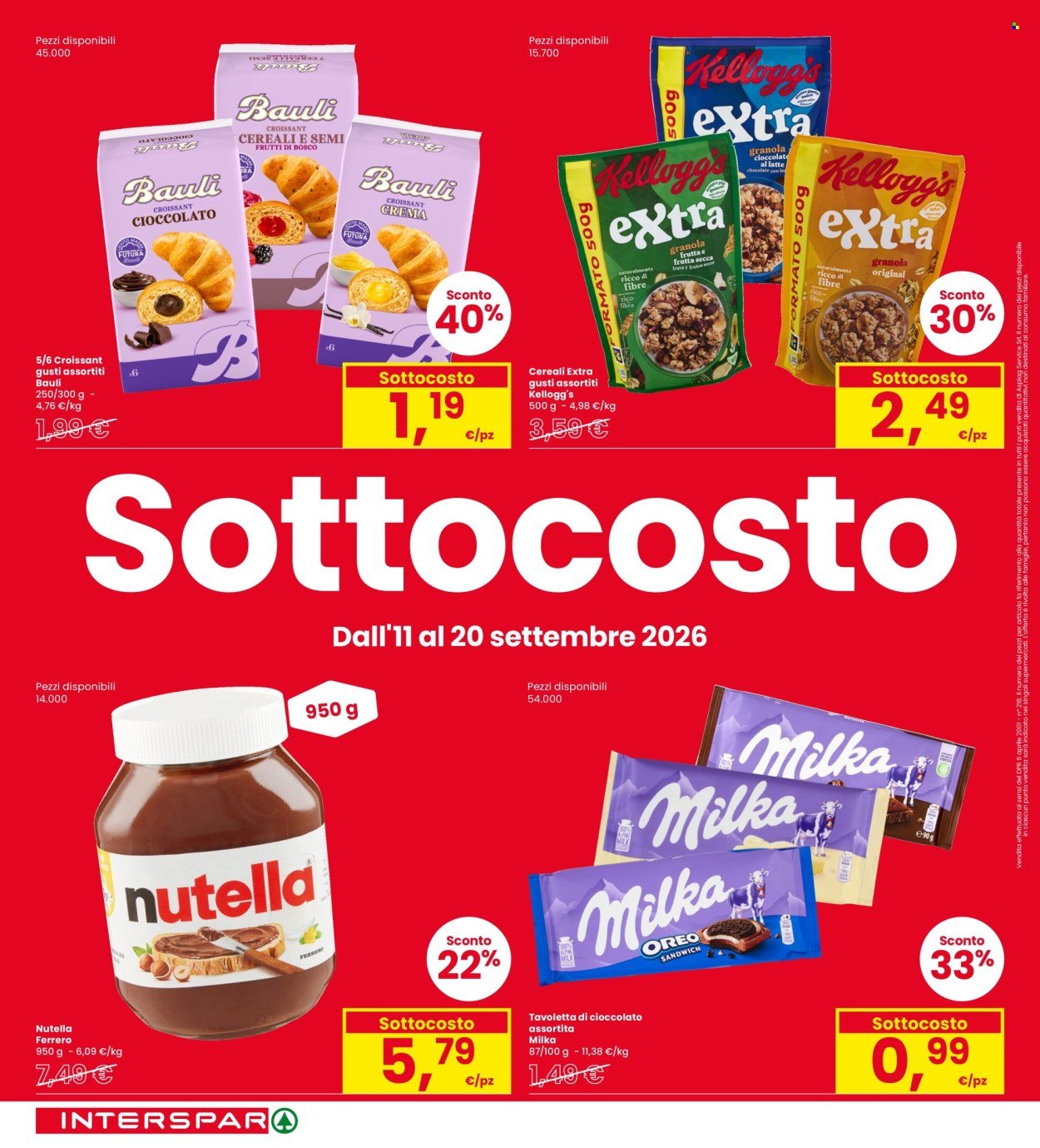 Volantino INTERSPAR - Sottocosto