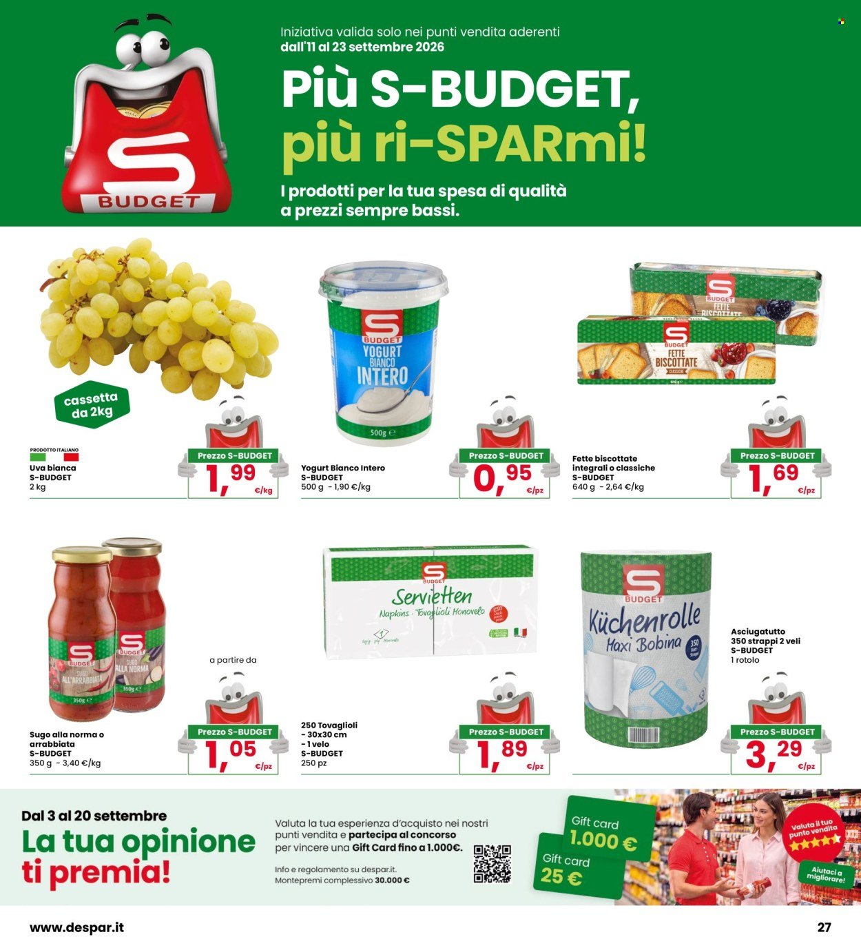 Volantino INTERSPAR - Sottocosto