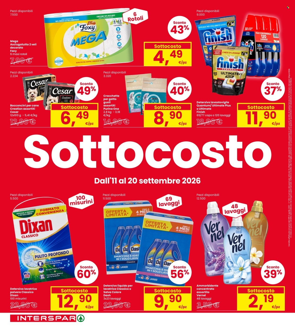 Volantino INTERSPAR - Sottocosto