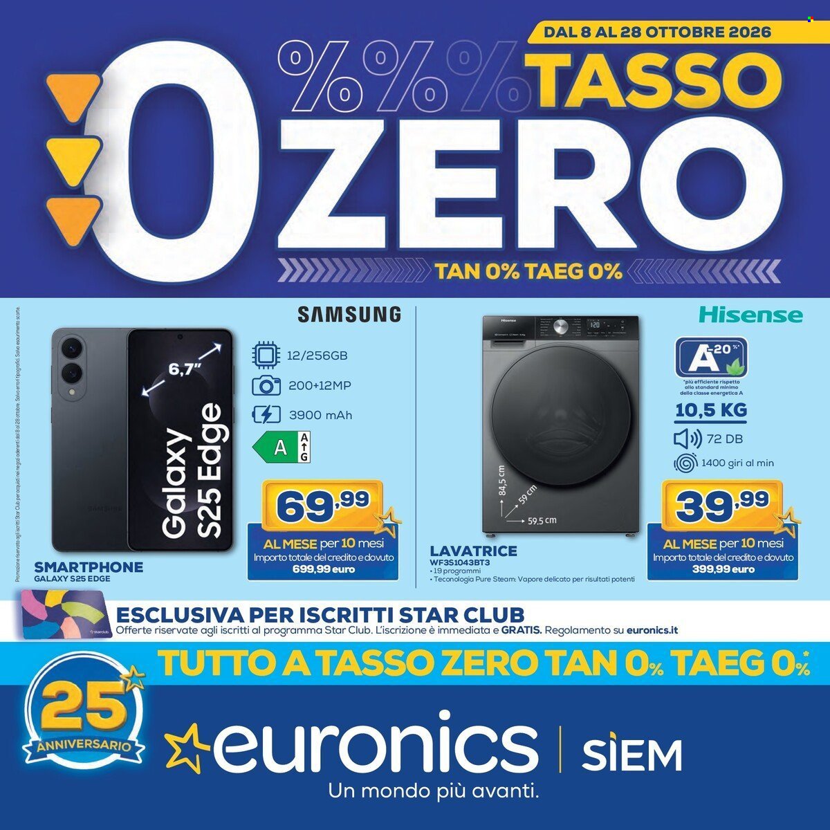 Volantino EURONICS - TASSO ZERO