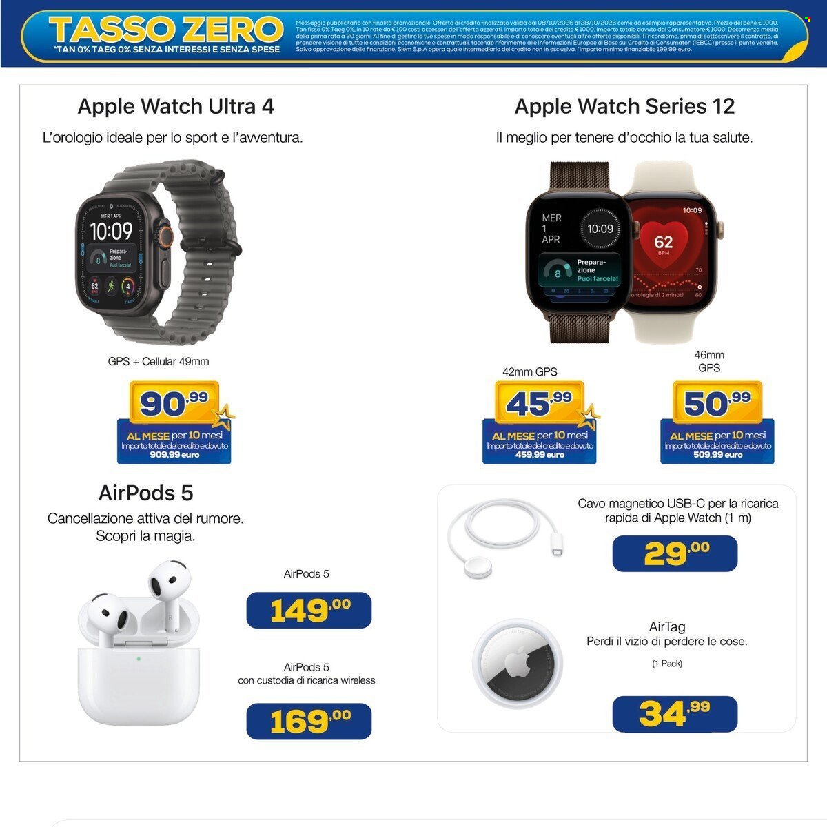 Volantino EURONICS - TASSO ZERO