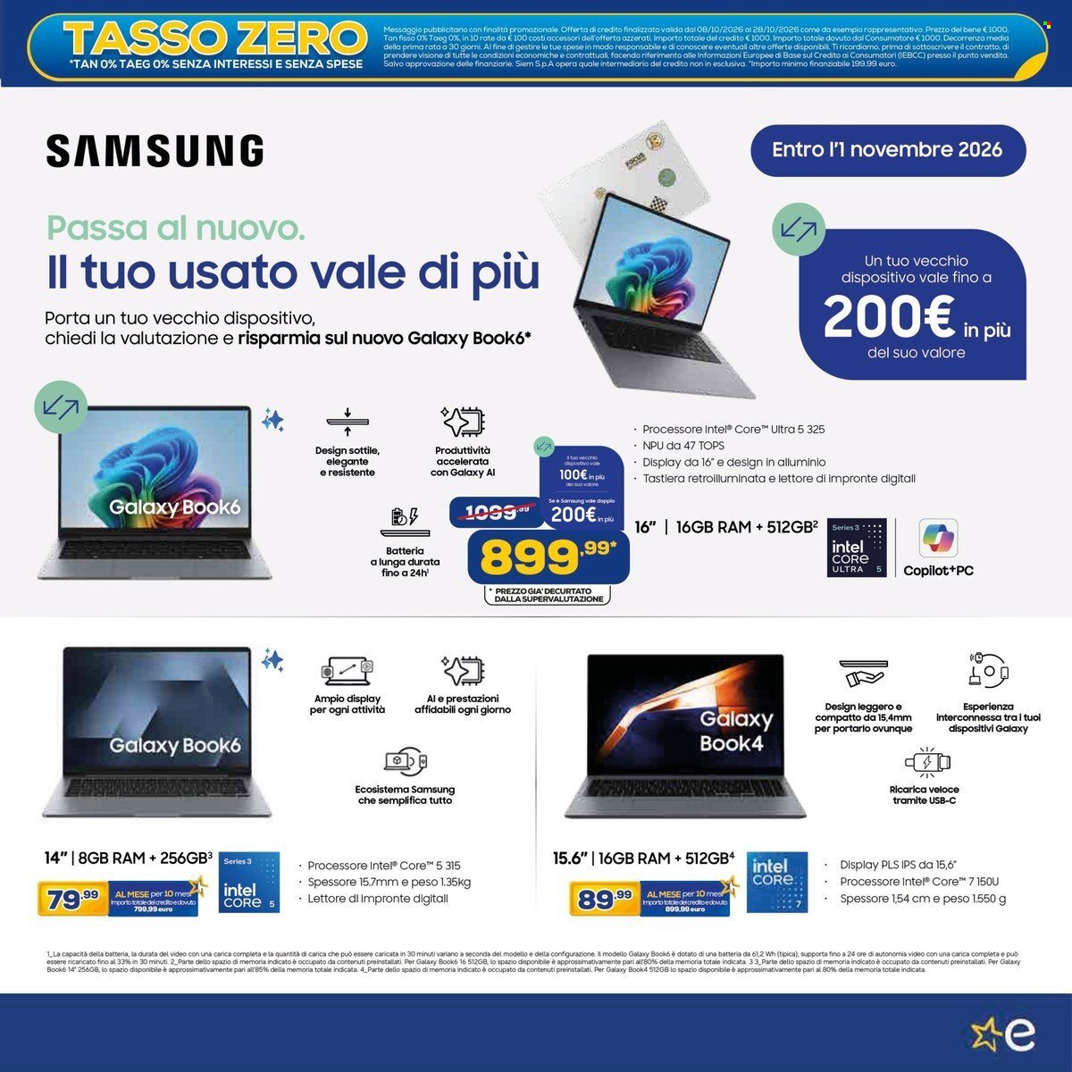 Volantino EURONICS - TASSO ZERO
