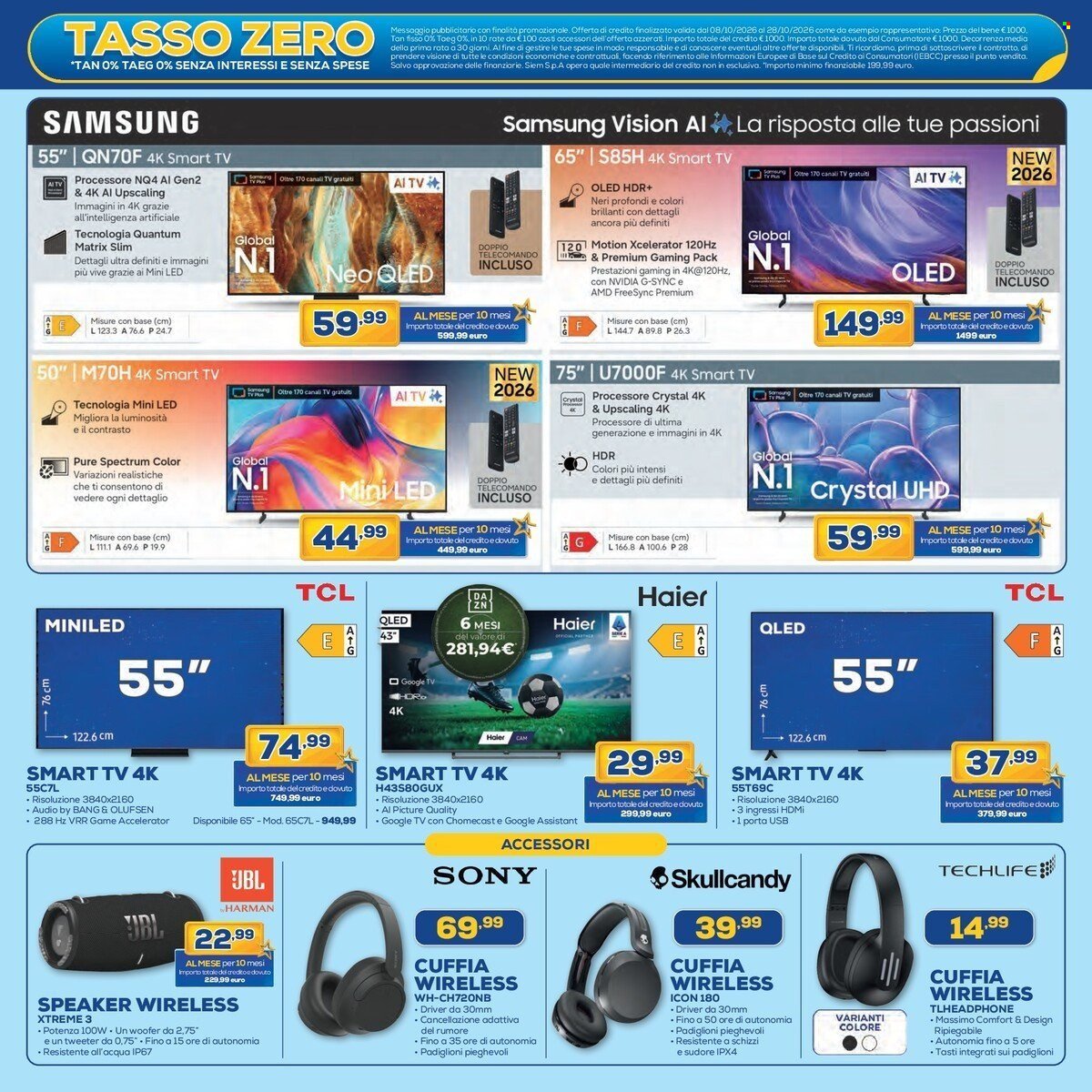 Volantino EURONICS - TASSO ZERO