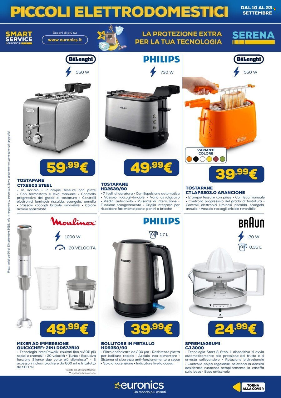 Volantino EURONICS - Speciale Piccoli Elettrodomestici