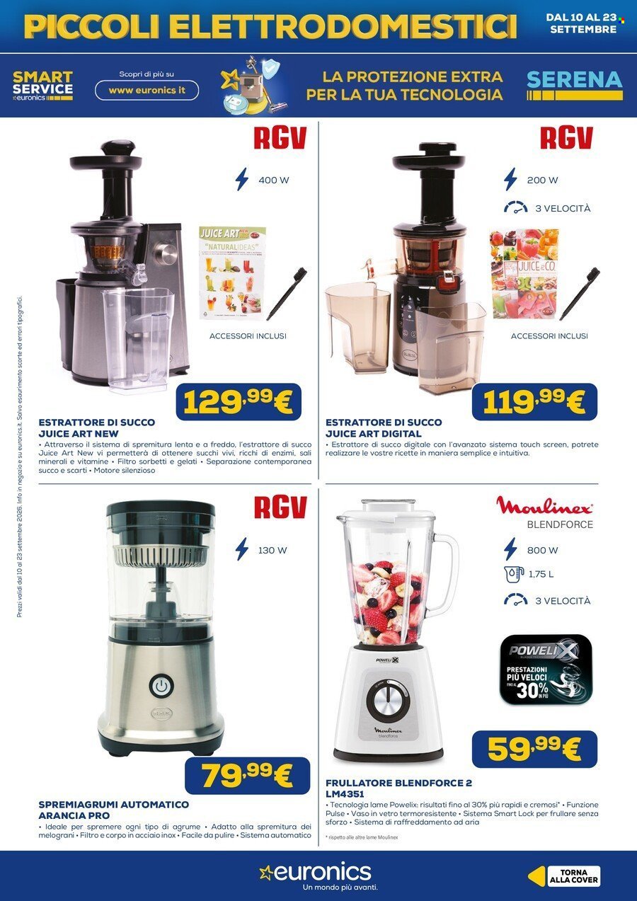 Volantino EURONICS - Speciale Piccoli Elettrodomestici