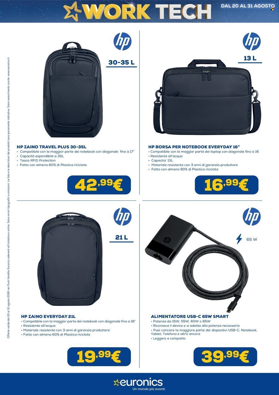 Volantino EURONICS - Work Tech