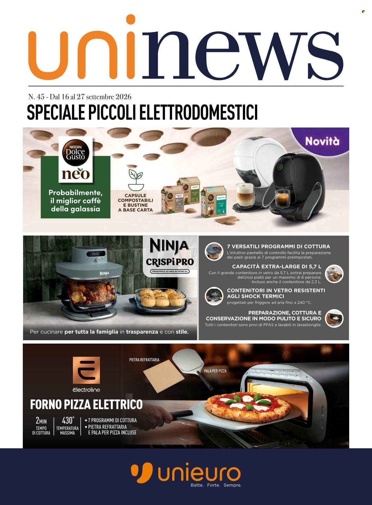 Volantino UNIEURO - Speciale Piccoli elettrodomestici