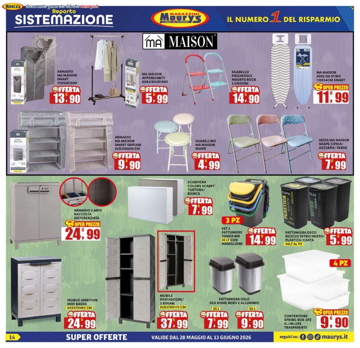 Volantino MAURY'S - Da giovedì 28 maggio 2026