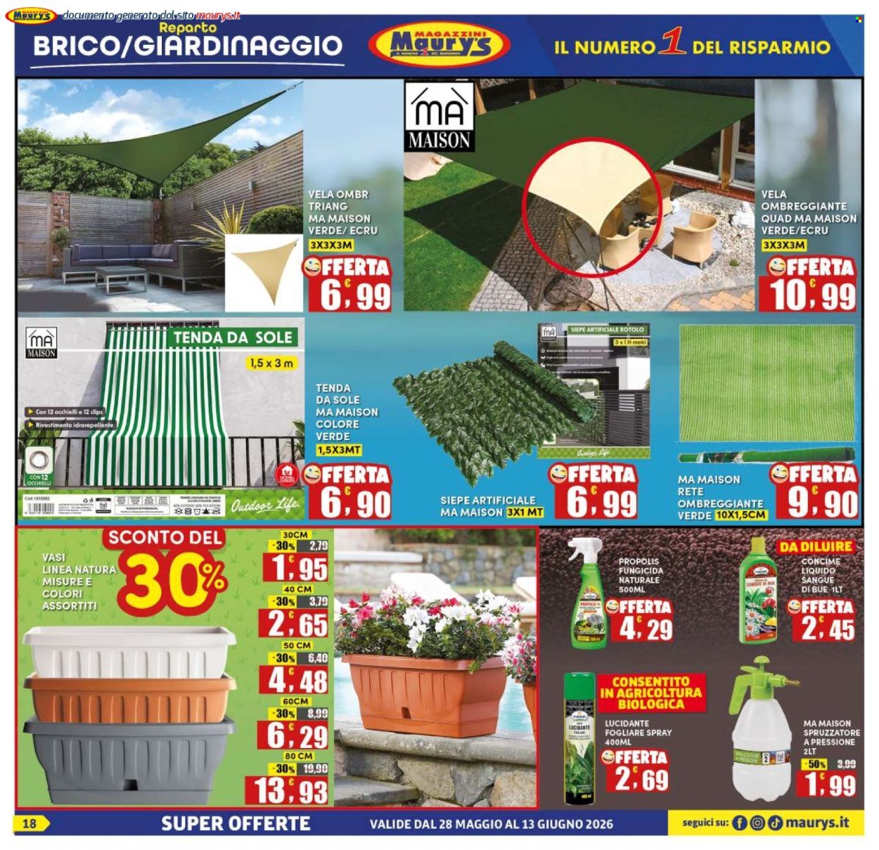 Volantino MAURY'S - Da giovedì 28 maggio 2026