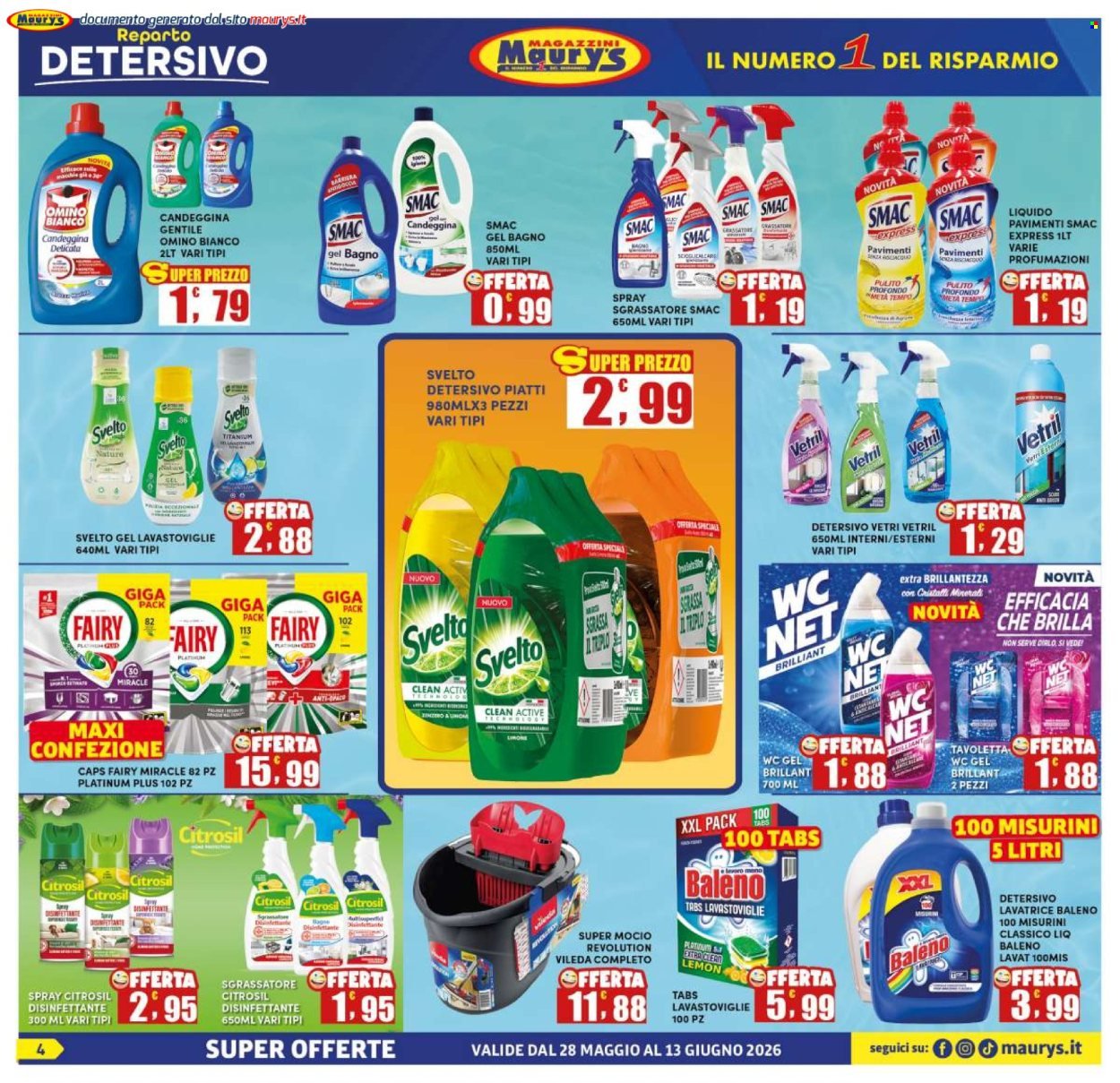 Volantino MAURY'S - Da giovedì 28 maggio 2026