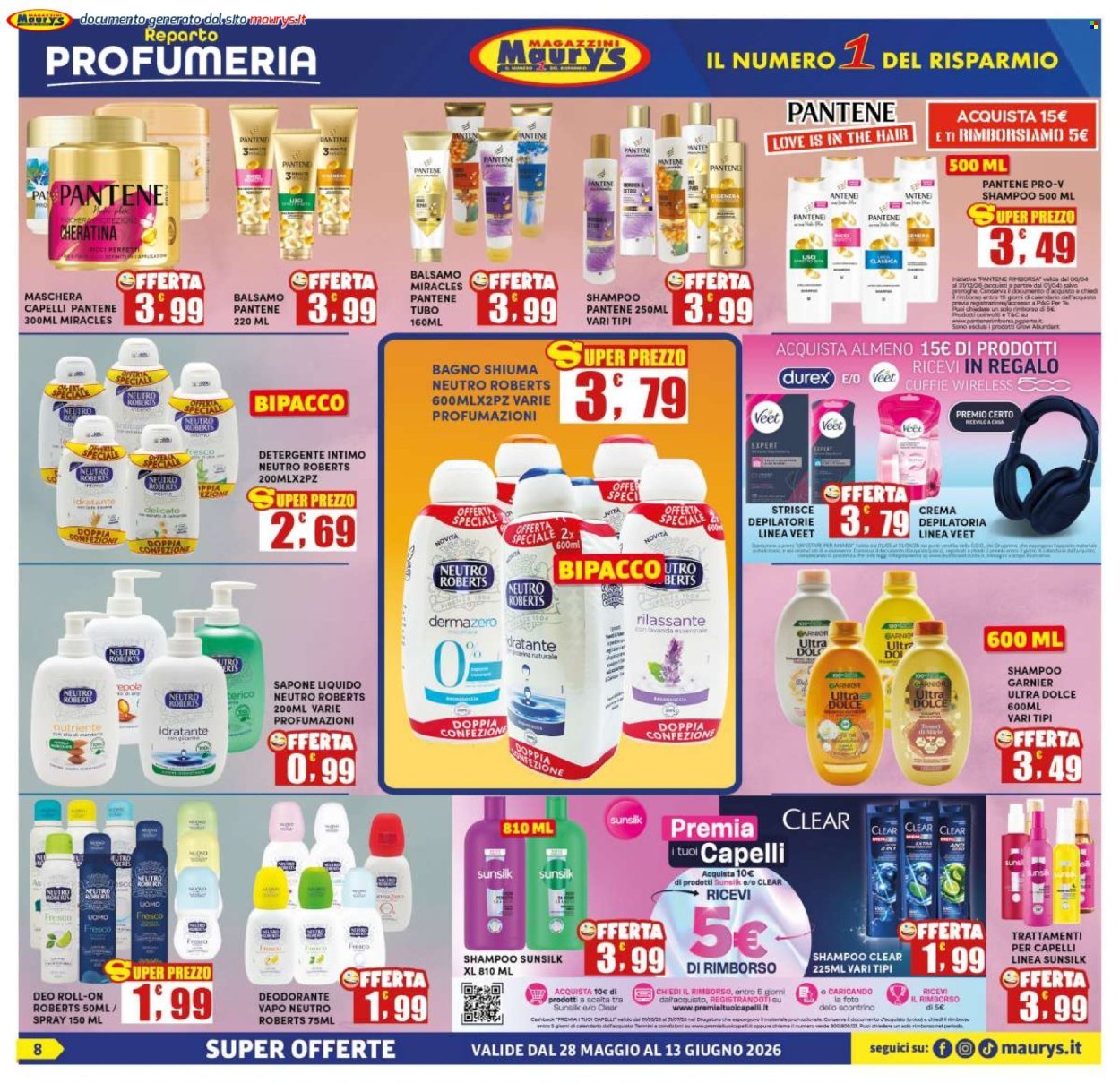 Volantino MAURY'S - Da giovedì 28 maggio 2026