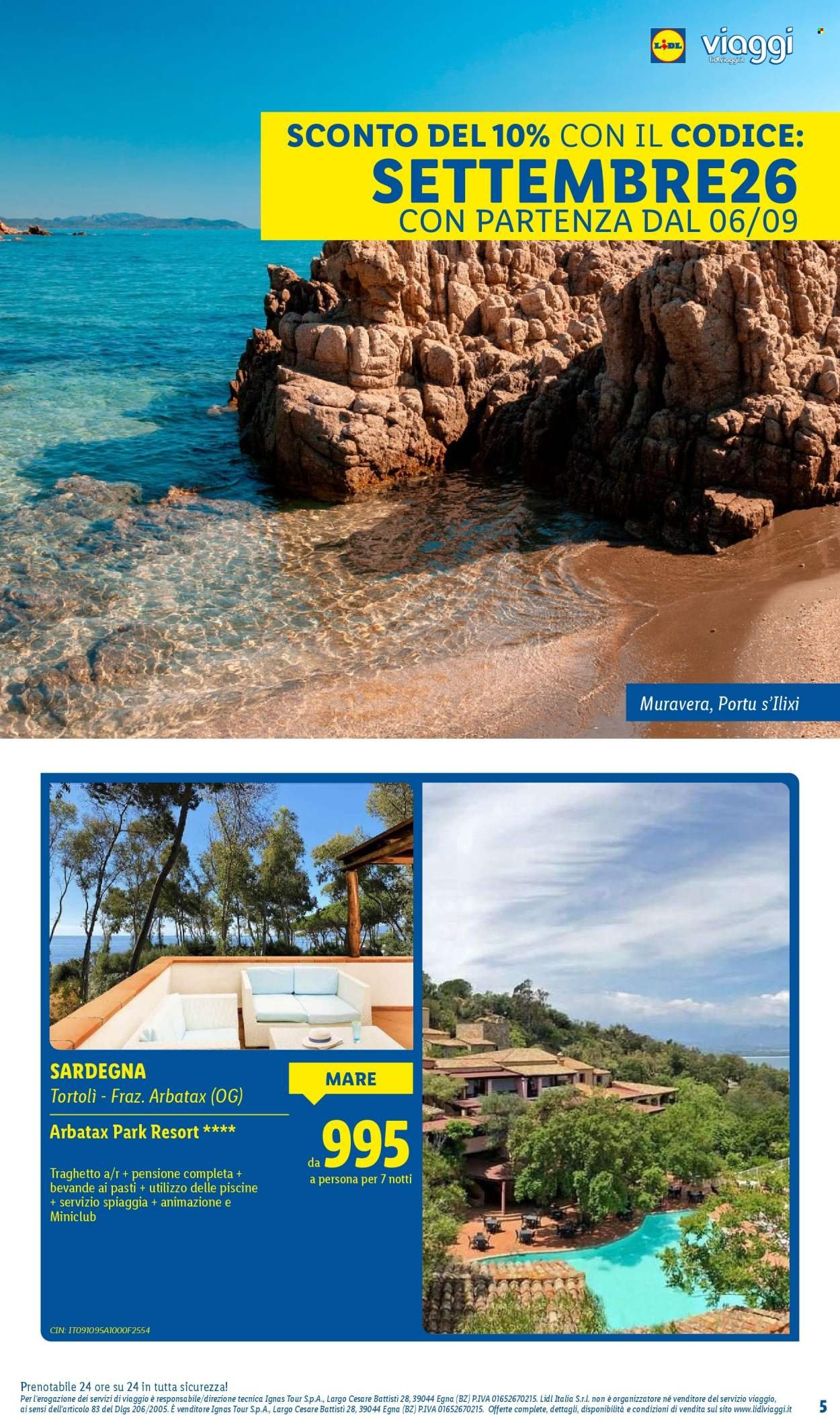 Offerta LIDL - Vacanze da sogno per la tua estate