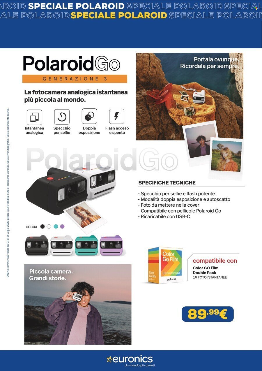 Volantino EURONICS - Speciale Polaroid