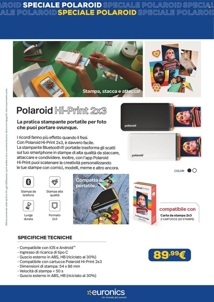 Volantino EURONICS - Speciale Polaroid
