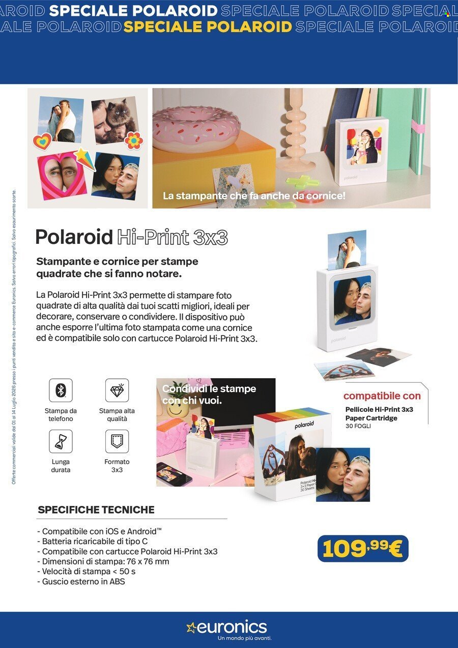 Volantino EURONICS - Speciale Polaroid