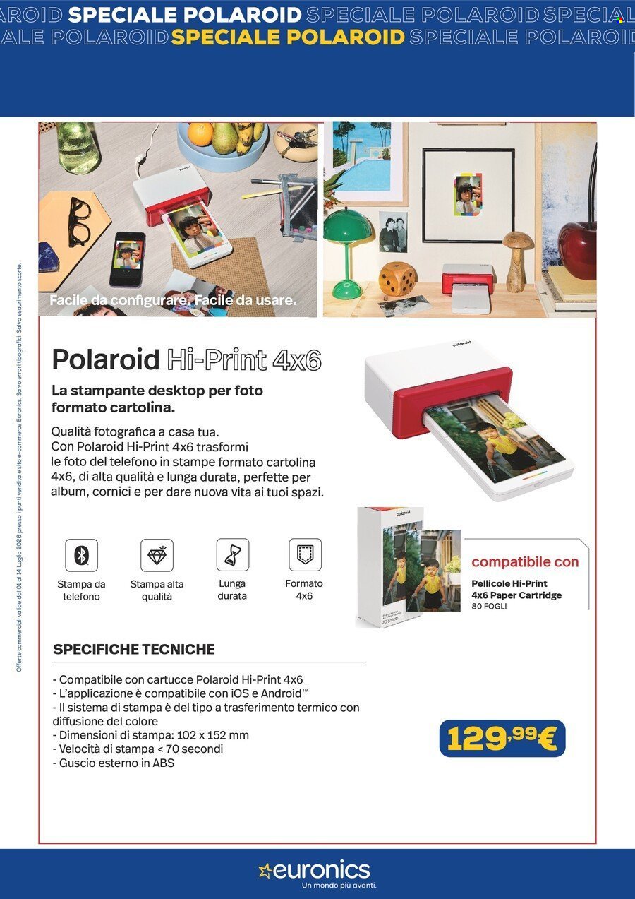 Volantino EURONICS - Speciale Polaroid