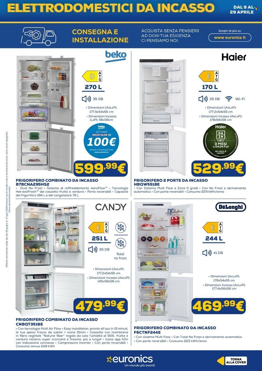 Volantino EURONICS - Speciale Grandi Elettrodomestici